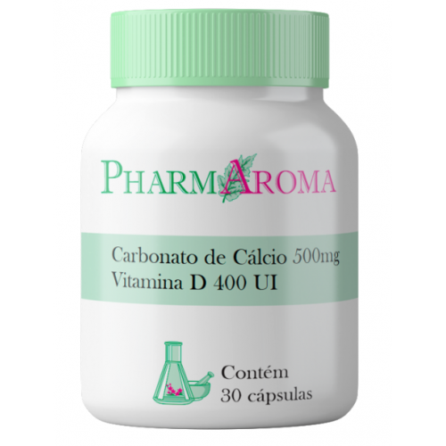 Carbonato de Cálcio 500mg Vitamina D 400 UI 
